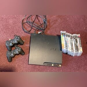 Sony PS3 Console with Controllers - Black